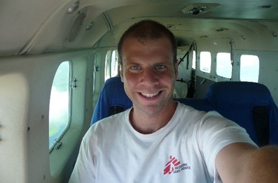 Global health graduate in plane